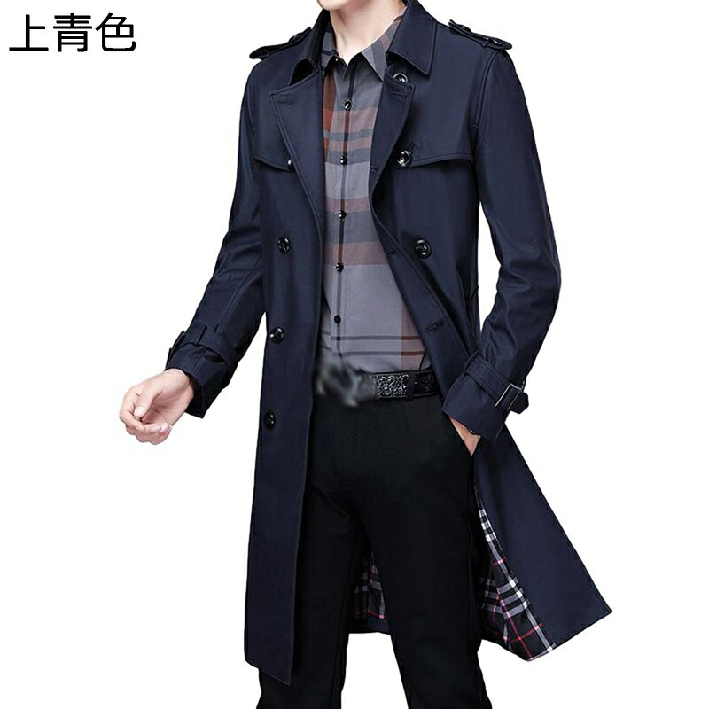 トレンチコート スプリングコート 春服 メンズ ダスターコート 折り襟 ダブルブレスト 肩ボタン スリム ファッション ひざ丈 上着 着痩せ 薄い 撥水加工 羽織 通学 旅行 カジュアル 春秋|FUKUOKA ストアサービス