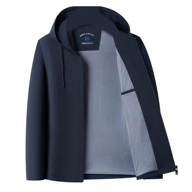 メンズ ジャケット ビジネス ショート 長袖 折り襟 ジッパー フォード付き 防寒ウェア 秋服 コート 紳士 ビジネスオ 春服 秋冬服 ビジカジ ルーズ きれいめ アウター 上着 40代 50代 60|FUKUOKA ストアサービス