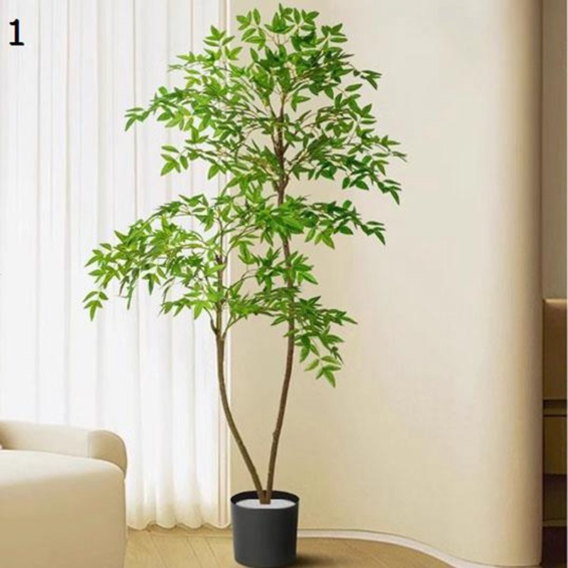 人工観葉植物 ナンテン フェイクツリー 大型 フェイクグリーン 1本 観葉樹 お世話不要 水やり不要 枯れないグリーン お手入れ簡単 人工樹木 フェイク植物 ご挨拶 贈り パーティーの結婚式