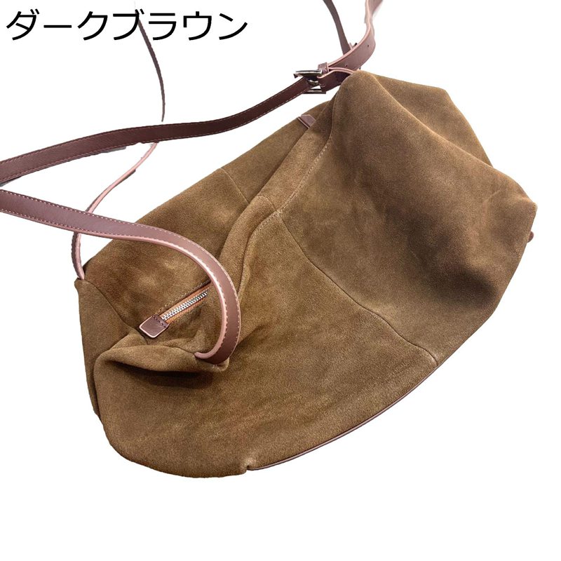 レディース トートバッグ 斜めがけバッグ 手提げバッグ 牛本革 スエード クロスボディ スマホ/財布/小物収納 ポケット付き 2way シンプル ショルダーストラップ付き 女性用 大人 通勤通学 旅行用 8,608円