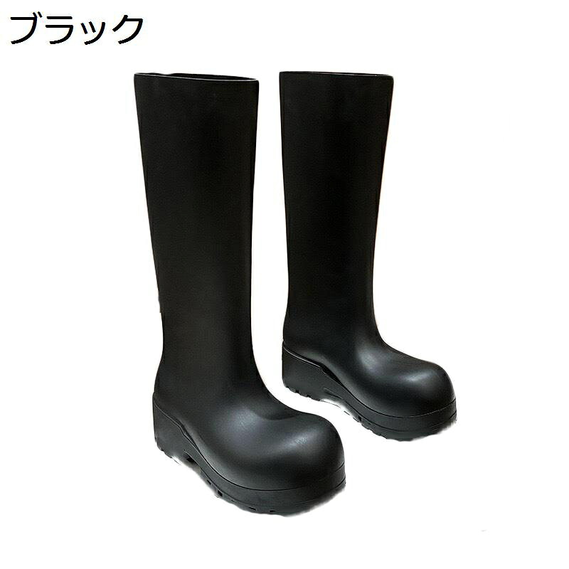 厚底 レインブーツ やり方靴 ロングブーツ レディース 完膚なきまで雨合羽 ご機嫌撥ねのける 軽さ 上滑り打ちきり レインシューズ かっこいい 耐磨耗 もの柔らか天然ゴム フィッシングブーツ 通い 通学 園芸 難民キャンプ アウトドア