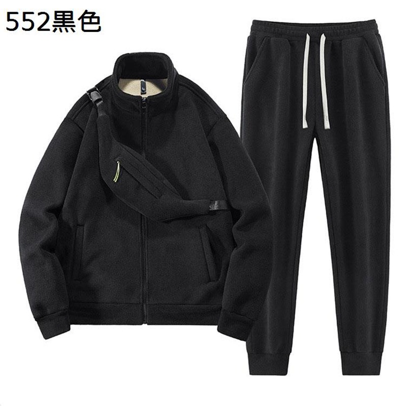 上下セット パーカー+ロングパンツ メンズ 裏起毛 ボアジャケット ジップアップ アウター ブルゾン コート 無地 シンプル 秋服 春服 大きいサイズ 運動着 トップス 上着 カッコイイ カジュアル 男女兼用