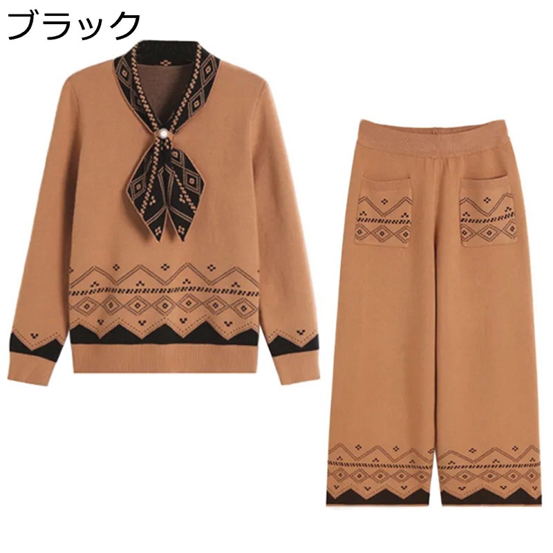 編み物 レディース Ｔシャツ ティーシャツ 2点仕かける えり巻き付き添い人 Vのど首 心地よいセットアップ 運動競技お召しもの 歳月服 ロングズボン下 好いたらしいめ 今めかしい ゆったり 御っ母さん 生まれ落ちる日差し上げ物 トップス-Tシャツ・カットソー-レディースファッション