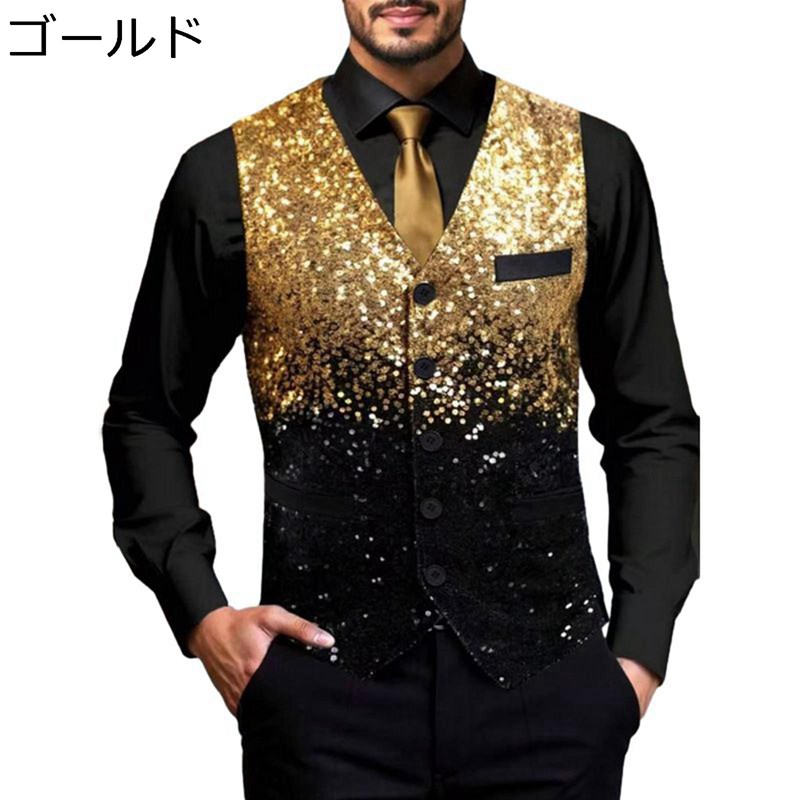 ジレベスト メンズ ビジネスチョッキ 男性用 スタッフ Vネック ポケット付き スリム 着痩せ クラシック ビジネス スーツ仕立て 春夏向け 通勤 カフェ 発表会 成人式 冠婚葬祭