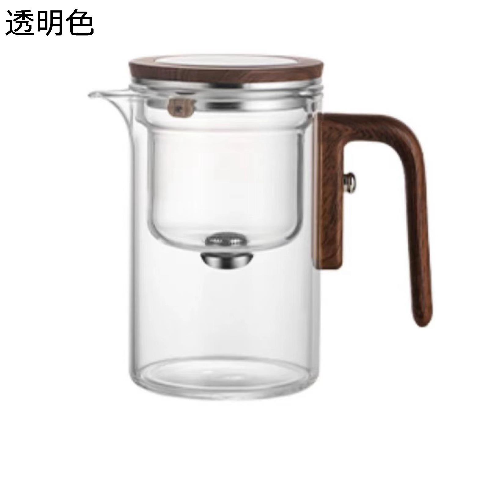 透明急須 ガラス ティーポット 茶具セット 半自動 温冷両用 耐熱 紅茶 緑茶 日本茶 持ち手付き ピッチャー 蓋付き 茶ポット 初心者向け 本格派 実用的 ギフト プレゼント 便利 シンプル