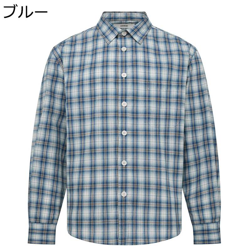 チェックシャツ メンズ カジュアルシャツ 長袖 襟付き 綿 ボタン付き 柄シャツ カジュアル ストリート 薄手 窮屈感のない コンフォート 軽量 柔軟 春 夏 秋 シャツジャケット トップス ユニセックス 室内/外