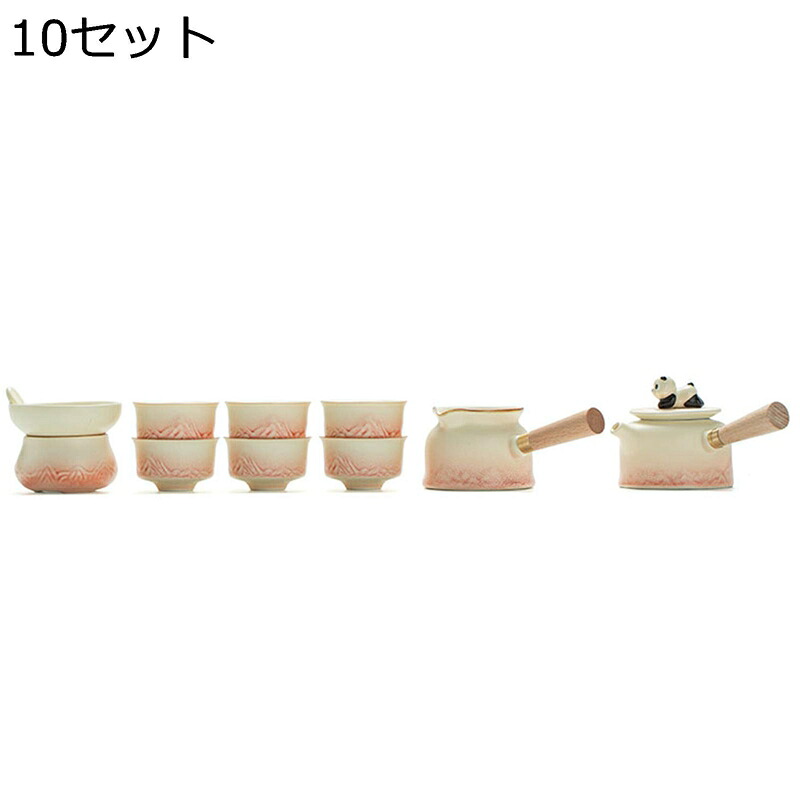 横手急須 ティーポット ティーセット 急須 湯呑み 陶器 冷飲両用 茶ポット フルーツティー ジュース 耐熱 持ち手付き 洗いやすい 初心者さん向け お試し プレゼント向け 贈り物対応 事務所 おしゃれ|FUKUOKA ストアサービス