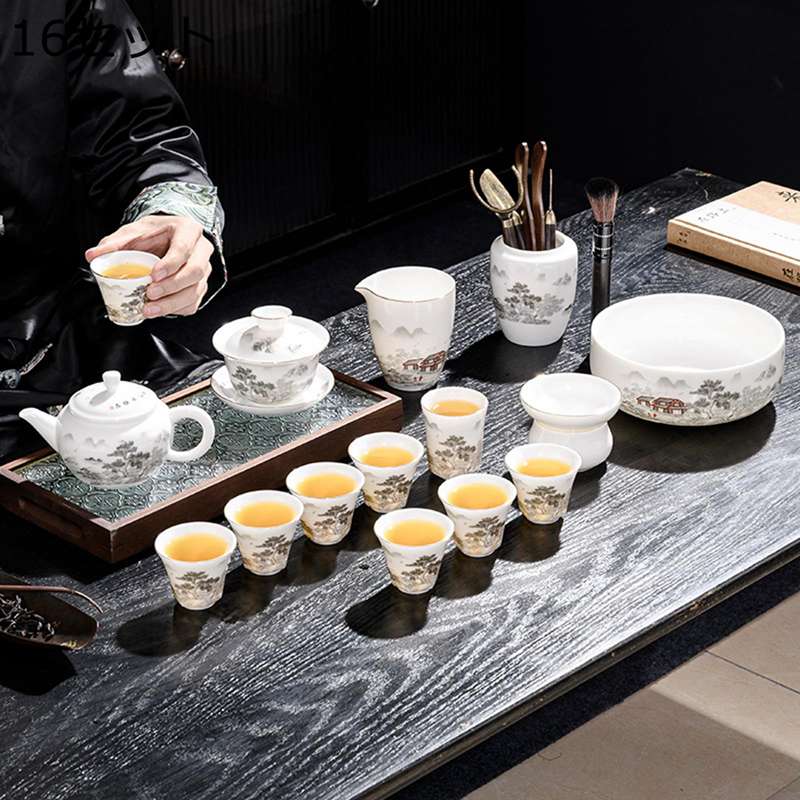 急須 ティーポット 茶ポット 湯呑 ピッチャー 陶器 温冷両用 紅茶 工夫茶 玉露 ほうじ茶 保温 フタ付き 茶具セット 茶器揃な 初心者向け お試し 実用的 父 先輩 母 上司 同僚 便利 いやしセット｜FUKUOKA ストアサービス 8,244円