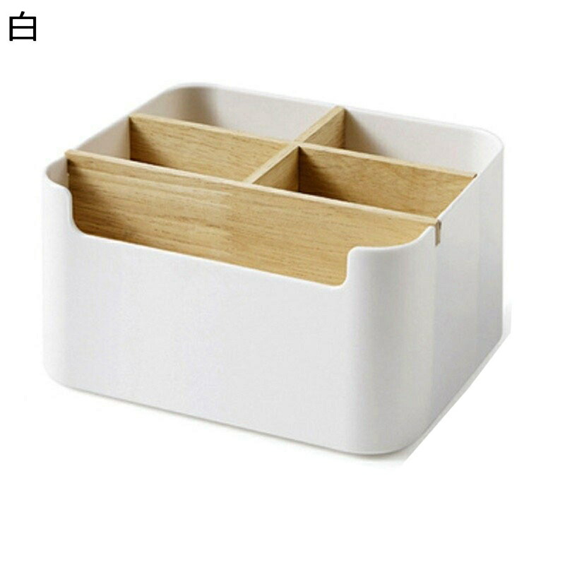 収納ボックス コスメケース 木目調 多用ケース 5仕切り 一目瞭然 収納/探し便利 コンパクト 大容量 化粧品収納 スキンケア用品 化粧台 小物入れ 贈り物 ドレッサー 日系 ナチュラル INS風 収納兼用