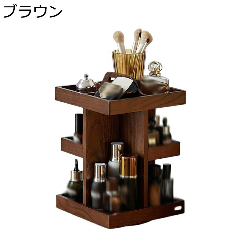 木製まとめ役 3度合い 360度回転させる能力のある かざり付ける品納める 大静電容量 コスメボックス メイク納める かざり付ける品ボックス席 卓上取り片づける 省間隔文字 多役立つこと 自然的 洋服箪笥 亭主もち 事務室 室内装飾 母の日