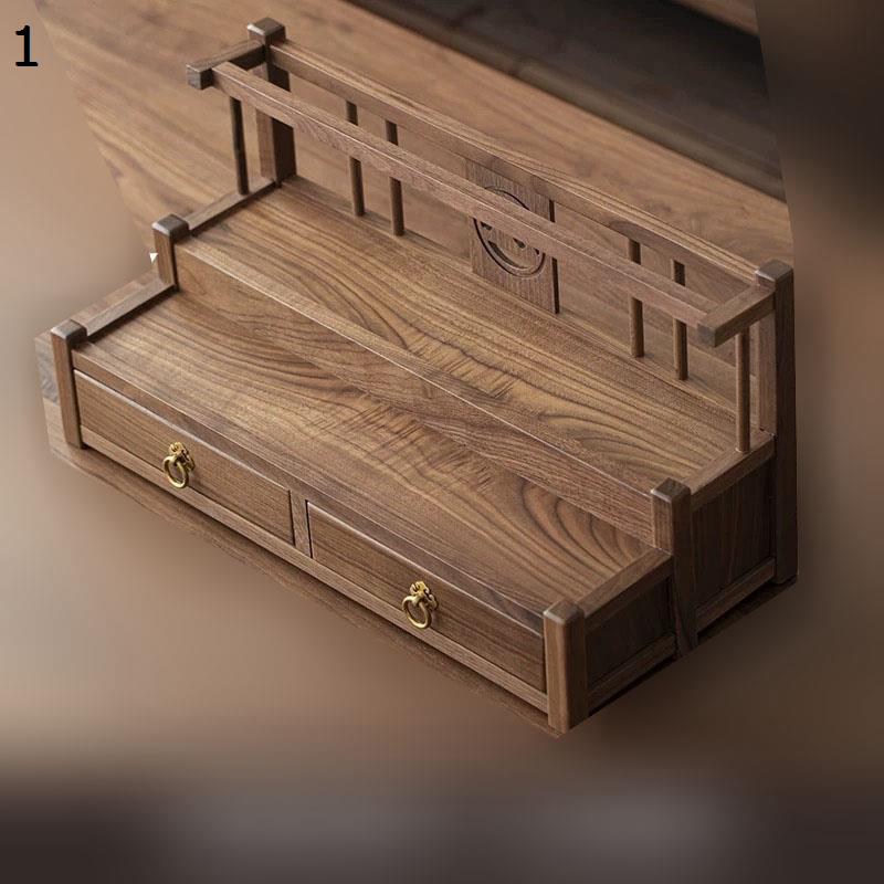 木製 茶道具納める仕合わせ 茶道具まとめ役 2段 3段 抽き出し付き添い人 明けっ広げ青写真 禅風 山透かし刻みつける 茶托 湯呑み 急須 納める棚 ヴィンテージ 室内装飾 茶席 茶道備品