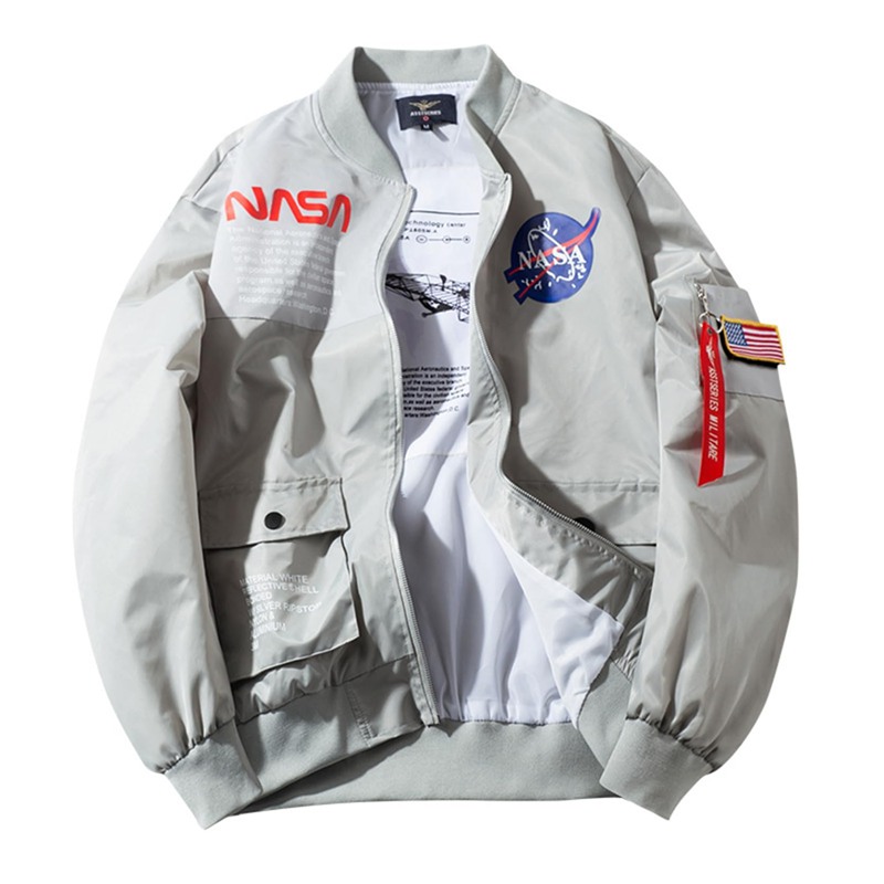 エムエーワンジャケット メンズ フライジャケット MA-1ジャケット 大きいサイズ アメカジ おしゃれ NASA 英字柄 プリント カップル ゆったり 防水 春秋冬 カジュアル 防風 防寒 ジャンパー