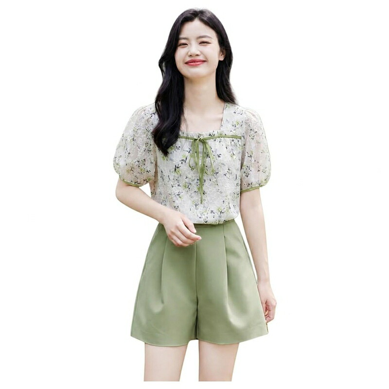 上下仕掛ける セットアップ レディース 半袖 + さる股引き ゆったり 心地よい 通い 夏服 遊撃手ズボン下 冷やりとした 無地 気が大きい大きさ 好いたらしいめ 今めかしい 愛くるしげ 20代 30代 40代 トップ 薄