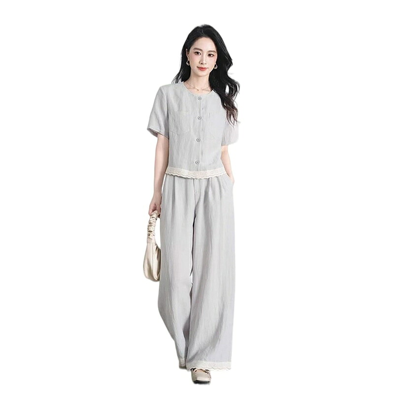 心地よい上下セットアップ レディース 上下仕掛ける 半袖 春 夏服 半袖tプルオーバー ズボン下 心地よい ゆったり 体型押しかぶせる 着痩せ 通気 今めかしい 気が大きい大きさ お部屋着 通い 日常 春夏 トップ ト