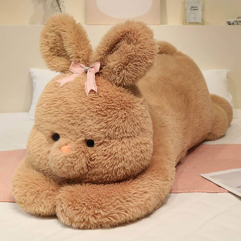 ぬいぐるみ 縫いぐるみ 抱き枕 うさぎ 気が大きい 特大 もふもふ 長毛 添い寝枕 シュロの葉付き添い人 愛くるしげ パステル色の 癒し系 座布団 成年者 遊び道具 生まれ落ちる日 差し上げ物 差し上げ物 儀式用 室内装飾 兎