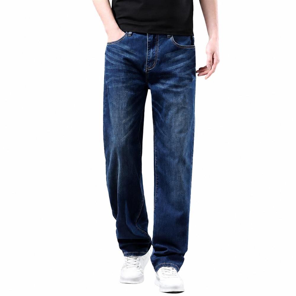 テンセルデニム メンズ Gパン ジーンズ 大きいサイズ ゆったり ストレッチ 極薄 涼しい デニムパンツ ストレート ジーパン 吸汗速乾 ボトムス｜FUKUOKA ストアサービス