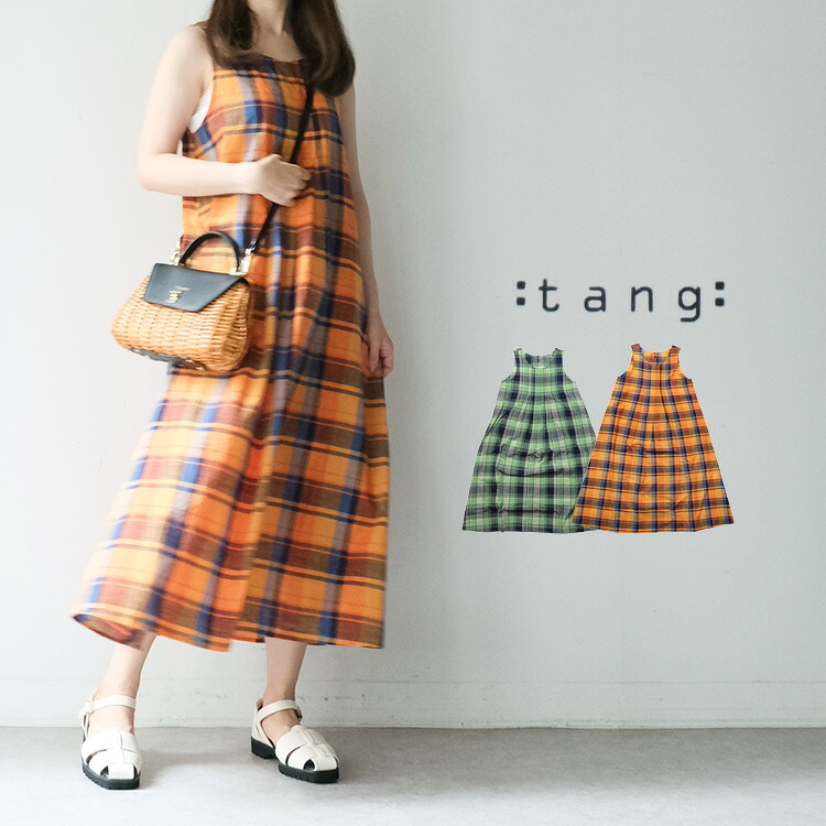 【30%OFF SALE/セール】 TANG タング マドラスチェックローン ノースリワンピース 2315512 ギフト プレゼント ランキング