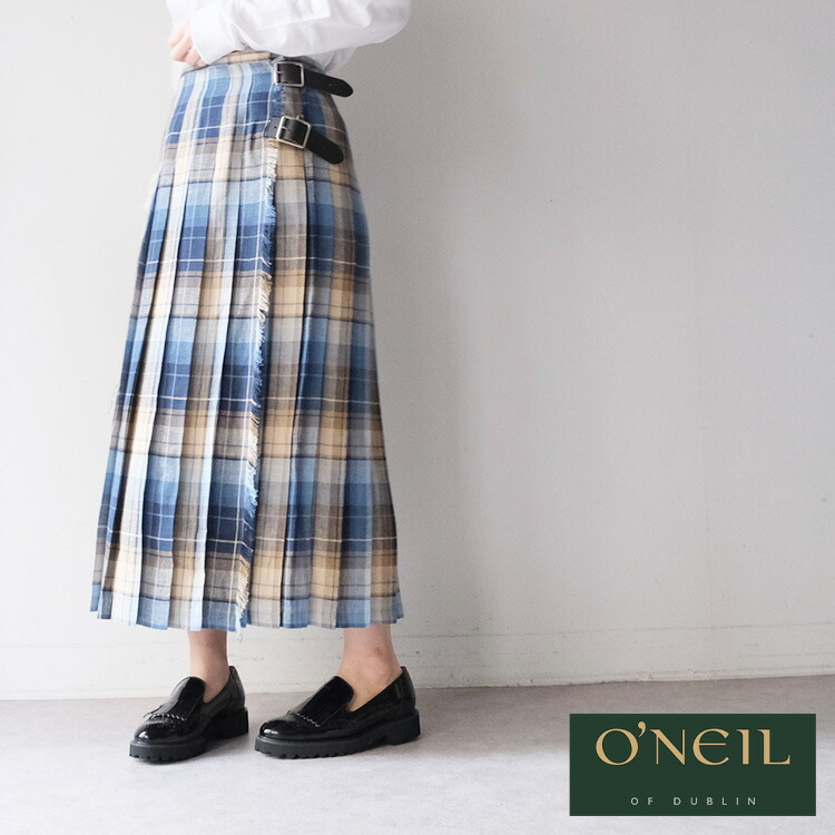 【楽天市場】O'NEIL OF DUBLIN オニールオブダブリン IRISH LINEN LOW WAIST PLEATS WRAP
