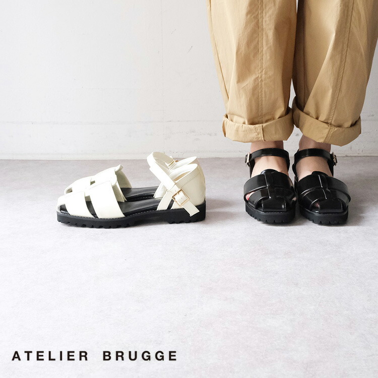 【30%OFF SALE/セール】 atelier brugge アトリエブルージュ グルカ サンダル 25ISM-10 ギフト プレゼント ランキング|Chouquetteシュケットレディース服