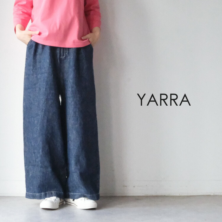 【LINE登録で500円オフクーポン】 YARRA ヤラ ポイントステッチリネンデニムパンツ 1615-216 【2026SS 春夏】 母の日ギフト2026 プレゼント ランキング
