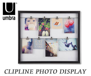 【UMBRA／アンブラ】CRIPLINE PHOTO DISPLAY（クリップライン フォト ディスプレイ）/フォトフレーム/壁掛け/ウォールフレーム