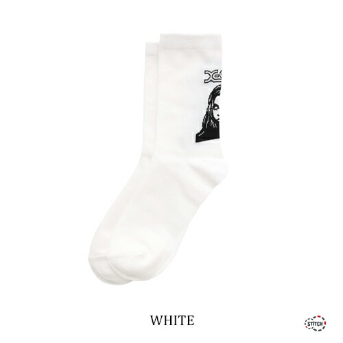 X Girl エックスガール カラー Socks フェイス Face Color