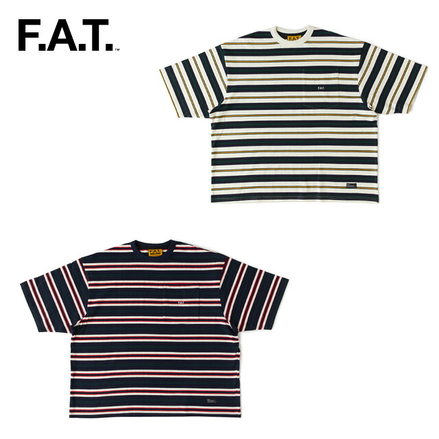 F.A.T. MEGARDER F32510-CT25 BIGシルエットカットソー ボーダーTシャツ 半袖TEE メンズ エフエーティー 正規取扱店