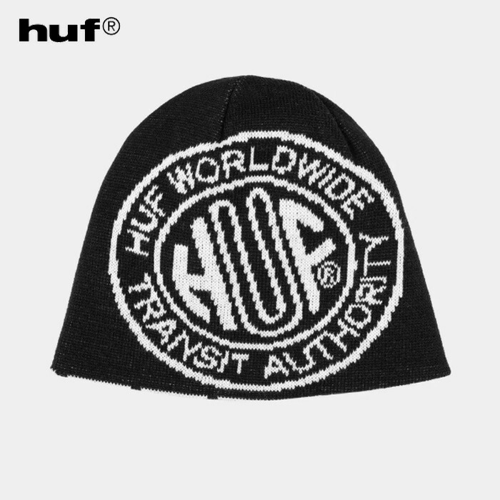 HUF TOKEN REVERSIBLE SKULL BEANIE BN00177FA25 リバーシブルスカルビーニー 帽子 ニット帽 シングルビーニー 2WAY 裏表着用可能 ユニセックス ストリート ブランド ハフ 正規取扱店