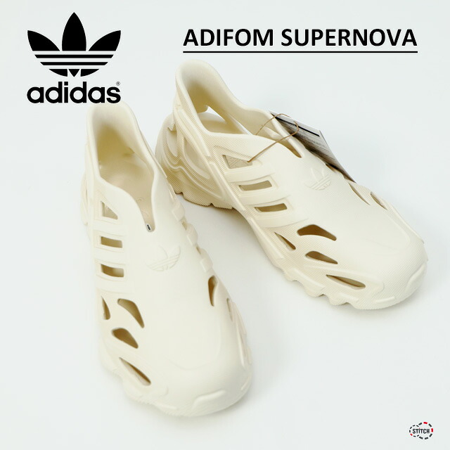 【SALE 25％OFF 定価10,670円】adidas originals ADIFOM SUPERNOVA IF3917 スーパーノヴァ 靴 白 ホワイト メンズ スリーストライプス 近未来 未来的 個性的 スリッポン 機能性 運動 リサイクル素材 アディダスオリジナルス 正規取扱店 【商品代8,002円＋送料660円】 6,150円