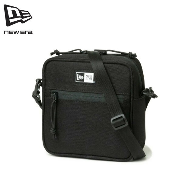New Era・・ SQUARE SHOULDER POUCH BLK 13552459 スクエア ショルダーポーチ 1.5L ボックスロゴ ブラック コンパクト ショルダー紐取り外し可能 サブバッグ ユニセックス メンズ レディース ニューエラ 正規取扱店
