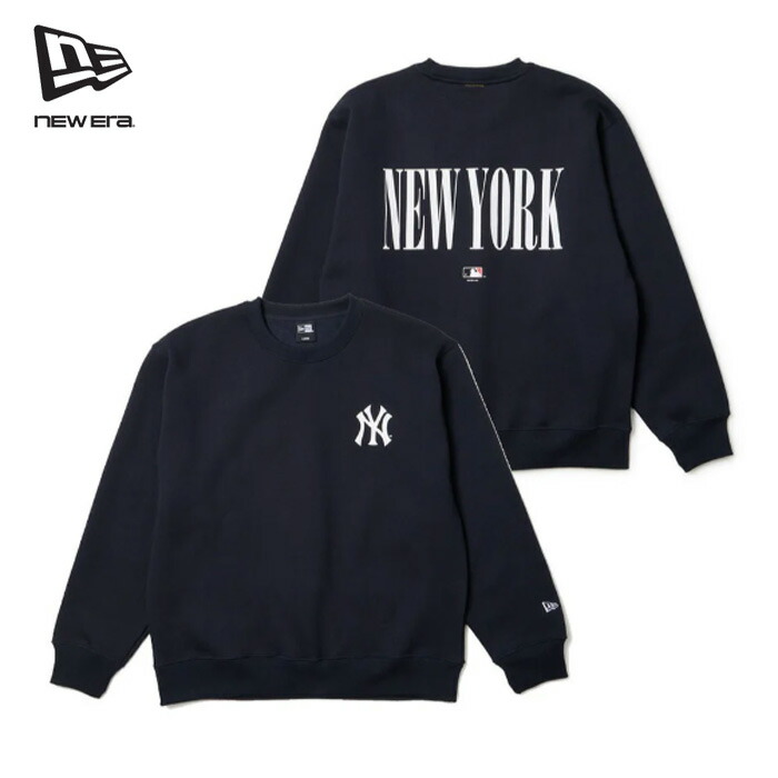 【SALE25%OFF】 New Era OVERSIZED SWEAT CREWNECK Powered by GORO NAKATSUGAWA(MIN-NANO) 14705957 オーバーサイズドスウェット 労働者の一団素っ首 ニューヨーク州ヤンキース 長袖 紺 米国海軍 うしろ側刷り上げる ユニ一発やる ニュー内鰓 置き目取りまわし店 【商いもの必要経費7,425円+貨物輸送660円】