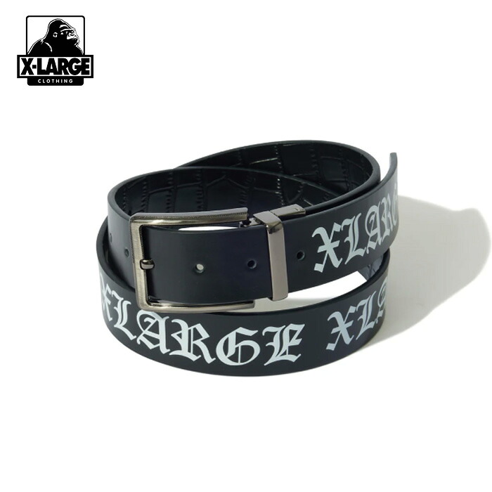 XLARGE エクストララージ REVERSIBLE LEATHER BELT 101254054001 リバーシブルレザーベルト メンズ 置き目取りまわし店【商いもの代8,800円＋貨物輸送660円】