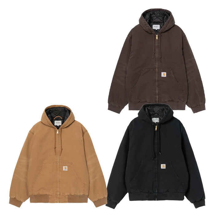 carhartt WIP OG ACTIVE JACKET I035891-25F OG活動的上衣 メンズ フーディー ジップアップ アウター  鉄道車両ハート型 ダブリューアイピー 定め事取りまわし店