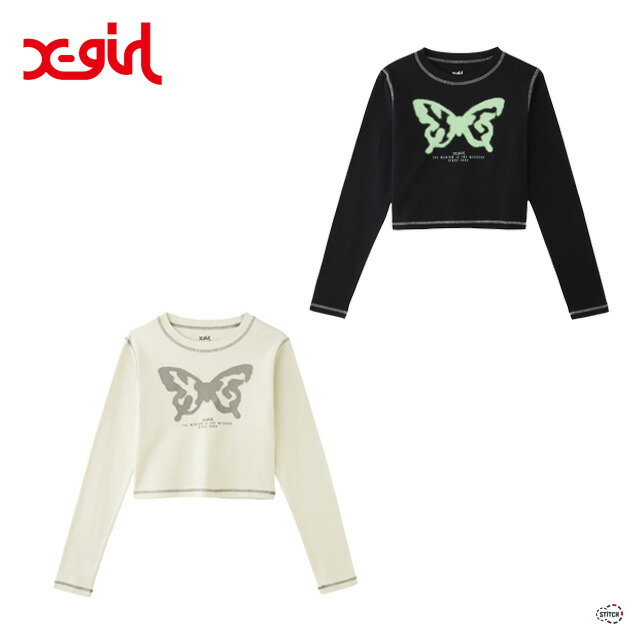 セール 売れ筋商品|||X-girl エックスガール RHINESTONE SCRIPT LOGO L/S RAGLAN BABY TEE 105243011022 ラインストーンロゴラグラン 長袖Tシャツ レディース XGIRL正規取扱店 楽天市場】【SALE 25％OFF 定価7,150円】X-girl RHINESTONE