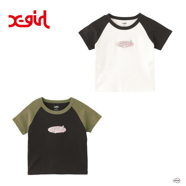 楽天市場】X-girl LEOPARD OVAL LOGO S/S BABY TEE 105251011013