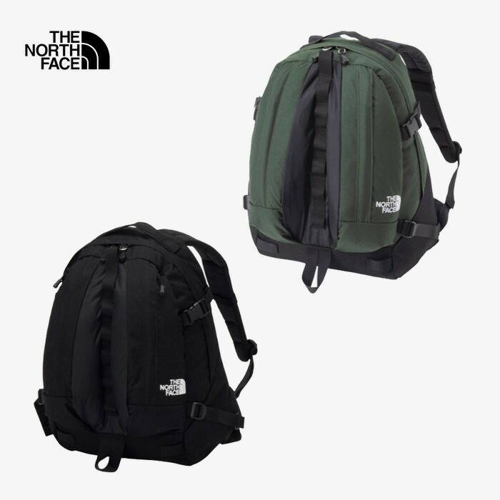 THE NORTH FACE KINKAJOU NM82550 キンカジュー ユニセックス リュック デイパック 黒 緑 かばん アウトドア ブランド ロゴ刺繍 軽量 耐久性 ナイロン 豊富なポケット ザ・ノース・フェイス 正規取扱店【定価18,700円】
