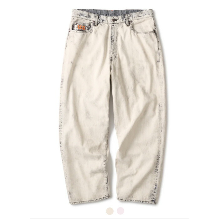 FTC EMB - Baggy Fit FTC026SPB04 (DYED WHITE) (DYED PINK) ウォッシュ加工 イーエムビー バギーシルエット5ポケットデニムパンツ ジーンズ ホワイト ピンク ストリート スケートボード ブランド メンズ エフティーシー 正規取扱店 17,424円