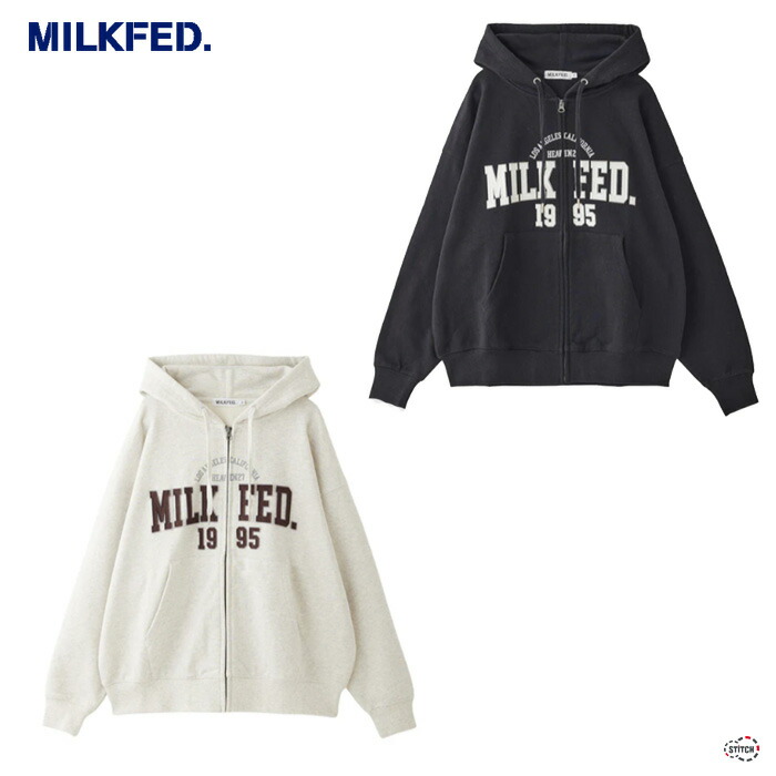 楽天市場】ミルクフェド MILKFED. クーパーロゴ ワイドスウェット