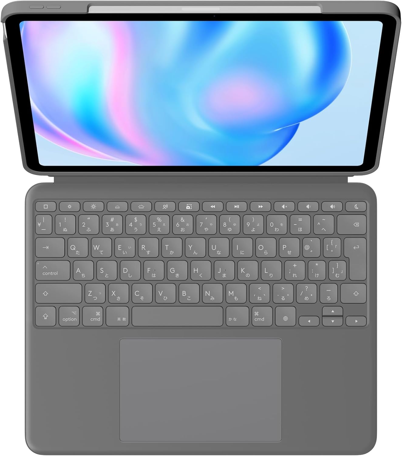 ロジクール Combo Touch iPad Air 13in M4 \u0026 M3 \u0026 M2 相応う iK1277GRA 鍵盤付き添い人 容れもの 軽さ 日本語取り合わせ 鍵盤 第4時人 第5時人 スマートコネクタ オックスフォード薄墨色 国内定まり品