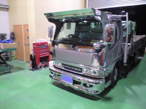 買取 ふそう2t NEWキャンター 標準巾 標準ルーフ フロント バイザー D