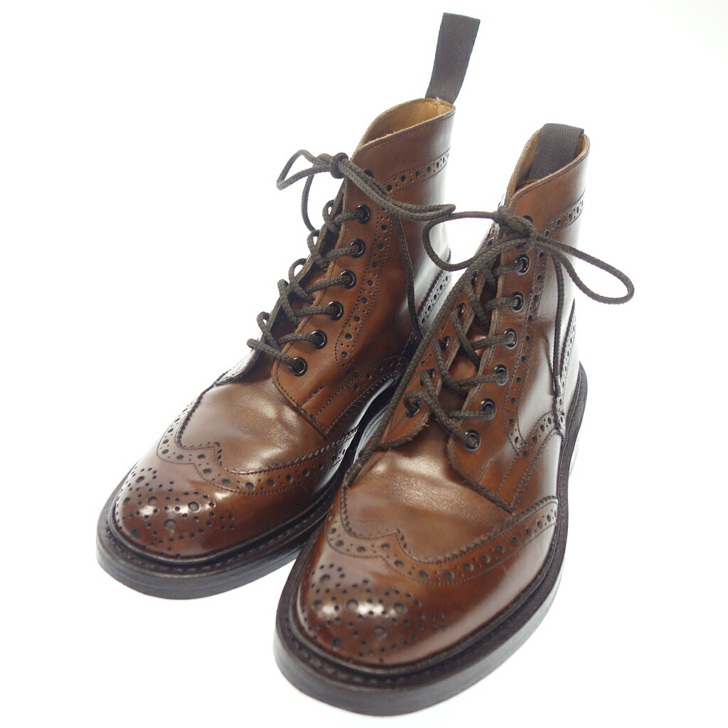 Tricker’s ネイビーカントリーブーツ(UK6.5)