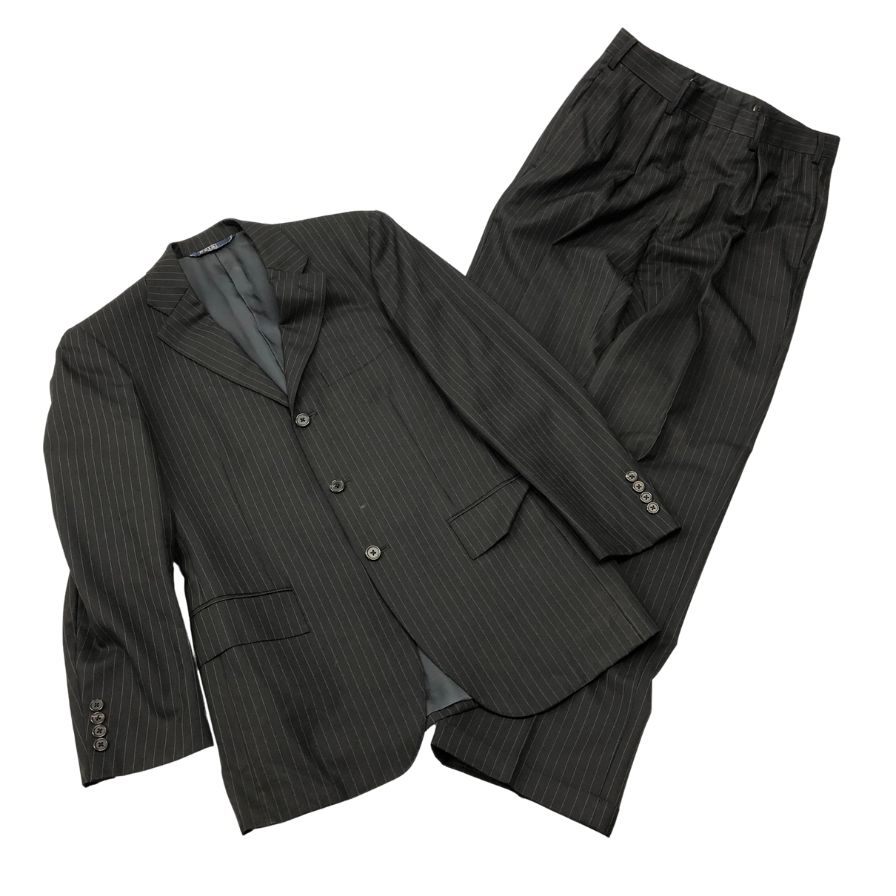 【新品】RRL ダブルアールエル イタリア製 スラックス コットン ウール 濃紺 楽天市場】RRL ダブルアールエル ストライプ ウール テーラード