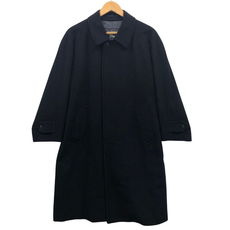 ヴィンテージ■Burberrys　カシミヤ混 ステンカラーコート　ネイビー　比翼 楽天市場】極美品▽Burberrys バーバリー ヴィンテージ カシミヤ
