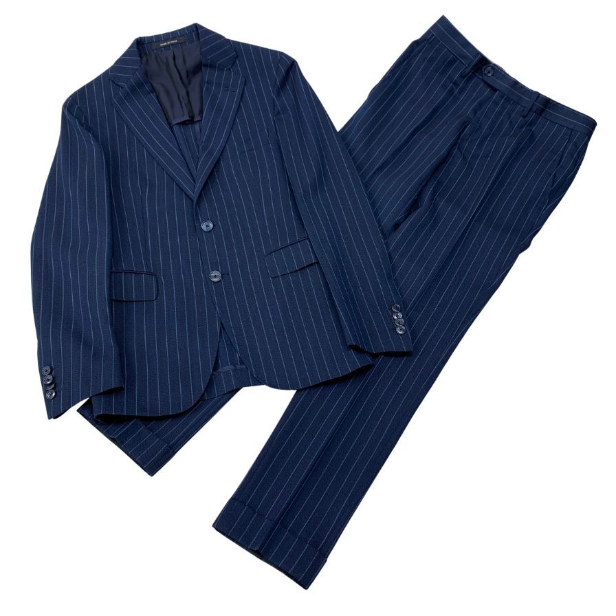 サイズ42 タリアトーレ TAGLIATORE ネイビー ストライプスーツ 楽天市場】【タリアトーレ】TAGLIATORE メンズ 春夏 ウール ストライプ