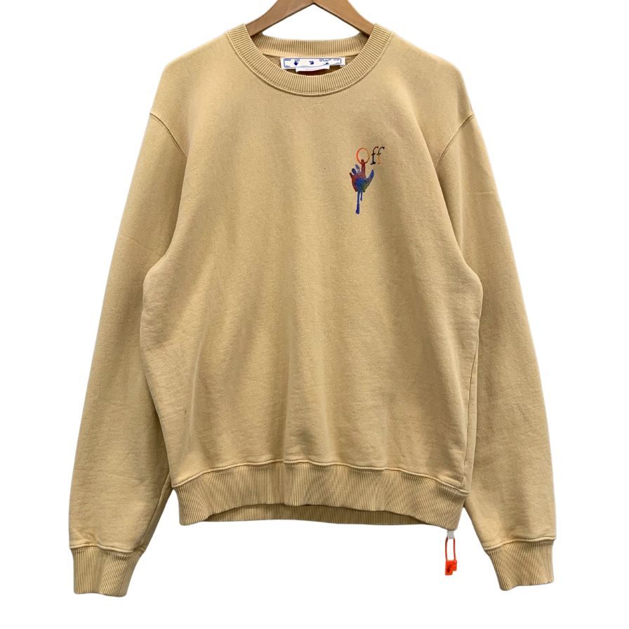 楽天市場】【中古】OFFWHITE プリントクルーネックスウェット
