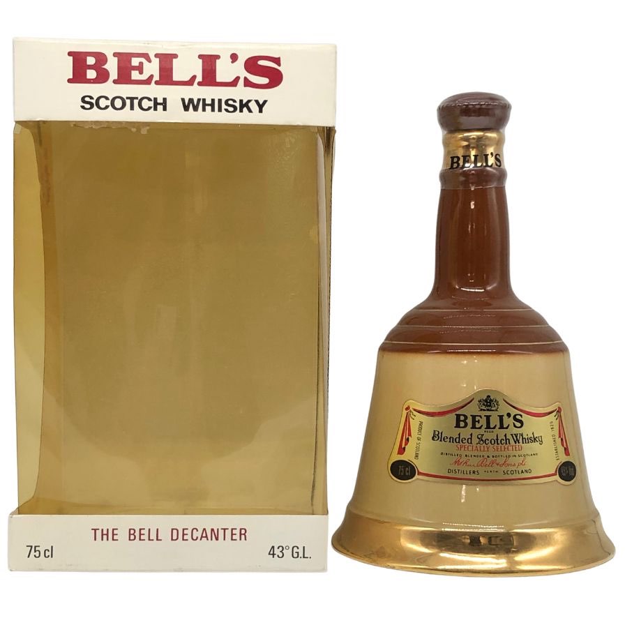 1970年代 BELLS ベルズ スコッチウィスキー ベル型陶器 未開栓 箱付 1970年代 BELLS ベルズ スコッチウィスキー ベル型陶器 未開栓