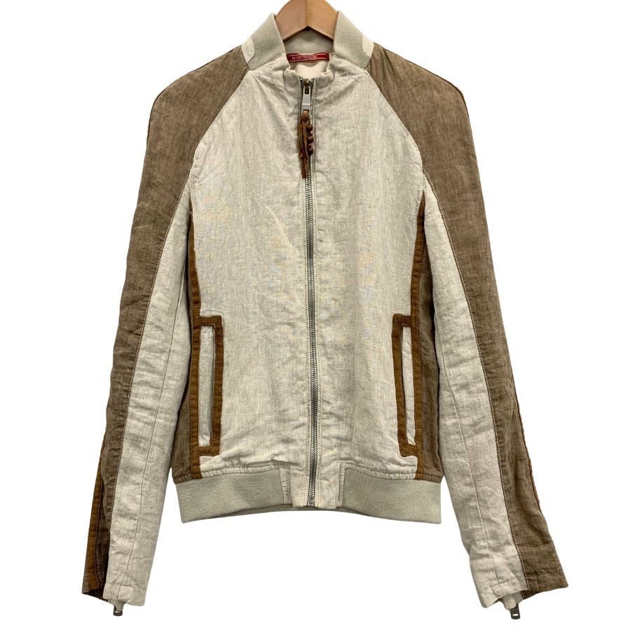 値下げ!THIRD MAGAZINE(サードマガジン)デニムノーカラージャケット THIRD MAGAZINE(サードマガジン)｜ノーカラーデニムジャケット