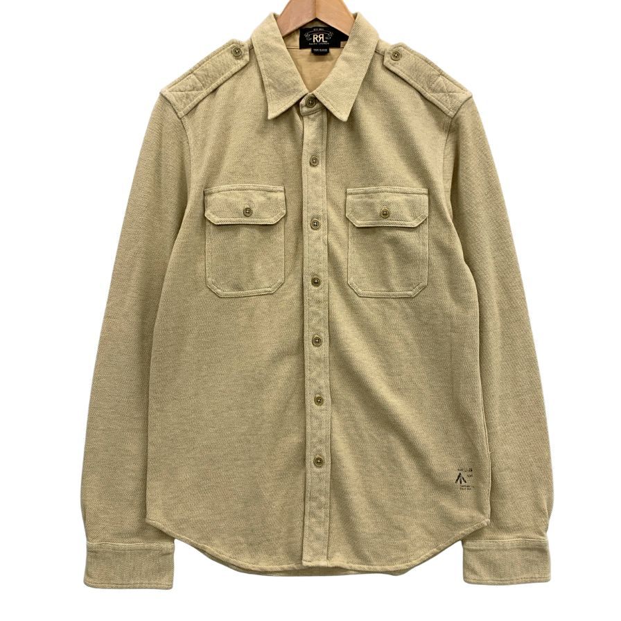 ダブルアールエル ラルフローレン ワークシャツ エポーレット メンズ サイズS ベージュ RRL RALPH LAUREN【AFB18】【中古】|ストックラボ