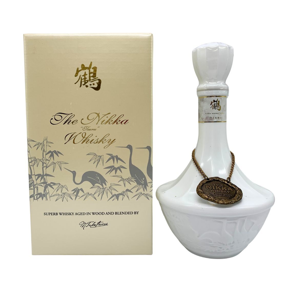 【ち】 NIKKA 鶴 ウイスキー 陶器ボトル 白 700ml 43%お酒 ニッカ鶴 白陶器ボトル 買取実績｜買取専門店こやし屋