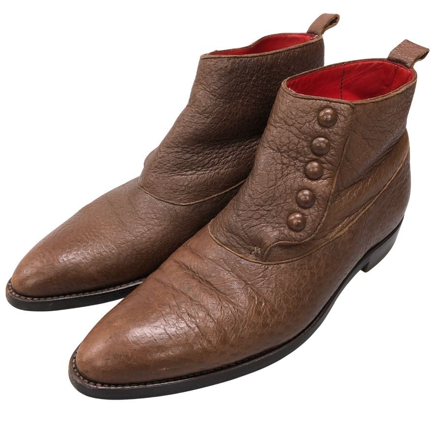 新品　ジンターラZINTALA シルバノラッタンジ ブーツサイズ41 美品☆(伊)ジンターラ SIZE 41【☆ダブルモンク/パティーヌ】カーフ/黒